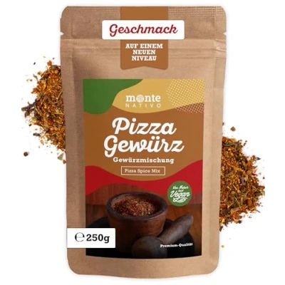 Abbildung von Pizza Gewürz Monte Nativo (250g) Schonend getrocknete Pizzagewürzmischung Aromatishе und leckere Gewürzmischung perfekt für den authentischen Geschmack