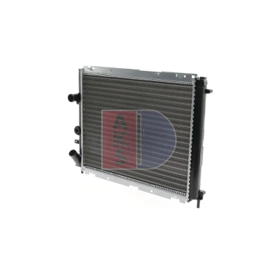 Abbildung von AKS DASIS 181610N Kühler, Motorkühlung Aluminium 480mm 398mm 34mm Kühlrippen mechanisch gefügt RENAULT: Kangoo I, CLIO 2, I Rapid