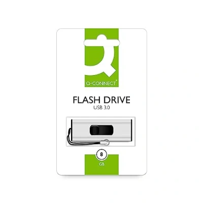 Abbildung von Q Connect 8 Gb USB 3.0 Slider Flash Drive, blau