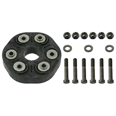 Abbildung von FEBI BILSTEIN 43492 Hardyscheibe 110 mit Schrauben, Unterlegscheiben Muttern BMW: 7, 3 Touring, Limousine