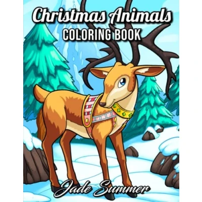 Abbildung von Christmas Animals: An Adult Coloring Book with Cute Holiday Animals and Relaxing Scenes (Christmas Books)