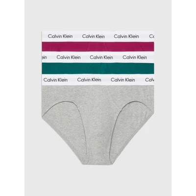 Abbildung von Calvin Klein Underwear HIP Brief 3 PACK Slip, Herren, Größe: Medium, Grey/evergreen/bordeaux