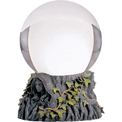 Abbildung von Nemesis Now Maiden Mother Crone Kristallkugelhalter und Kristallkugel, 24 cm, Grau