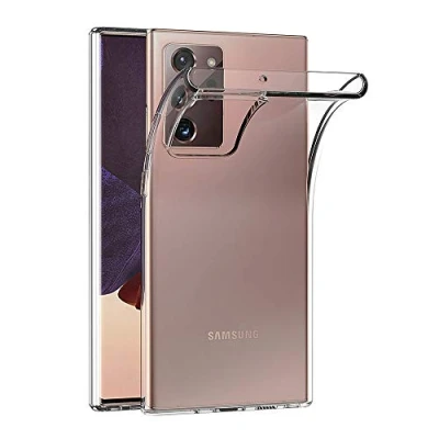 Abbildung von AICEK Hülle Compatible für Samsung Galaxy Note20 Transparent Silikon Schutzhülle Case Clear Durchsichtige TPU Bumper Handyhülle (6,7 Zoll)