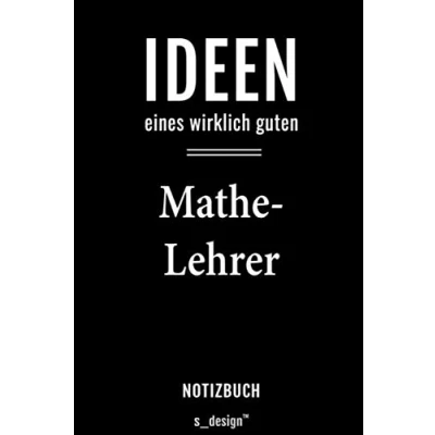 Abbildung von Notizbuch für Mathe Lehrer: Originelle Geschenk Idee [120 Seiten kariertes blanko Papier]