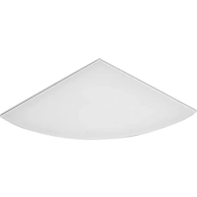 Abbildung von ib style Glasboden ECKIG 2 Abmessungen Stärke 6 mm klar und SATINIERT 350 x Glasscheibe Glasplatte für Glasregal Eckregal