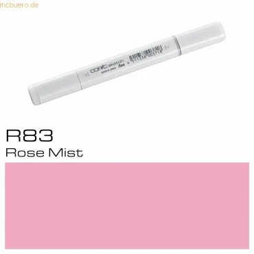 Abbildung von COPIC Sketch Marker Typ R 83, Rose Mist, professioneller Pinselmarker, mit einer Super Brush Spitze und Medium Broad
