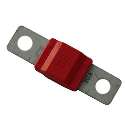 Abbildung von AERZETIX C10055 Sicherung Groß Rot MIDI 30A 32V 40mm M5 für Auto LKW Dienstprogramm