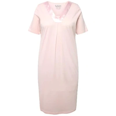 Abbildung von Ulla Popken Detail Vneck Nachthemd, Damen, Größe: 58/60, Baby pink