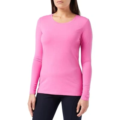 Abbildung von Amazon Essentials Damen Langärmeliges T Shirt mit Rundhalsausschnitt, Klassischer Schnitt (Erhältlich in Übergröße), Rosa, M