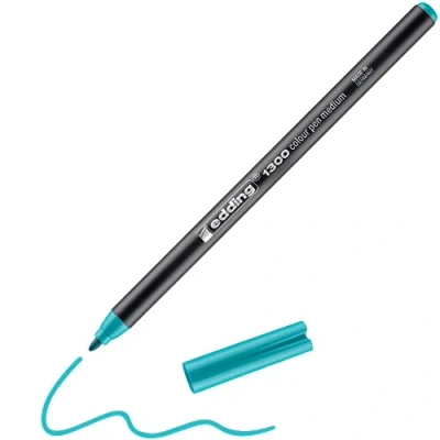 Abbildung von 5 x edding Fasermaler 1300 color pen türkis