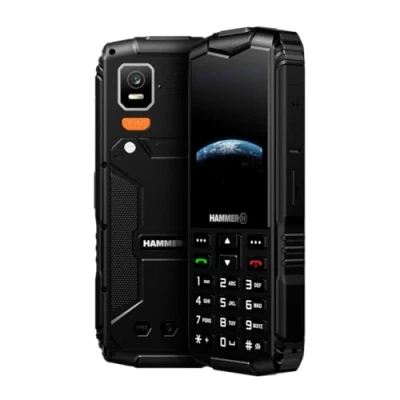 Abbildung von Hammer H Horizon LTE Outdoor Handy ohne Vertrag, 3000mAh Akku, 64 GB, 2,8&quot; IPS Display, große Tasten, SOS Taste, Taschenlampe, 2 MP Kamera, FM Radio, USB C, Dual SIM, IP68/MIL STD 810H, Schwarz