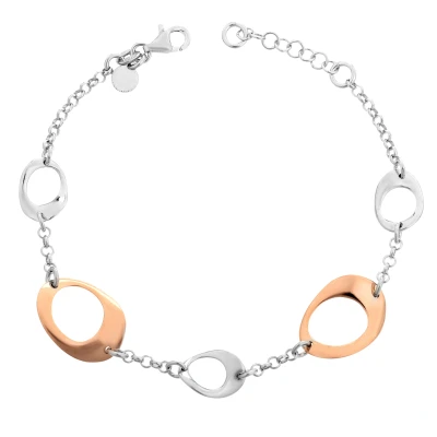Abbildung von Orphelia Damen Armband Silber vergoldet rhodiniert 18 cm ZA 7192