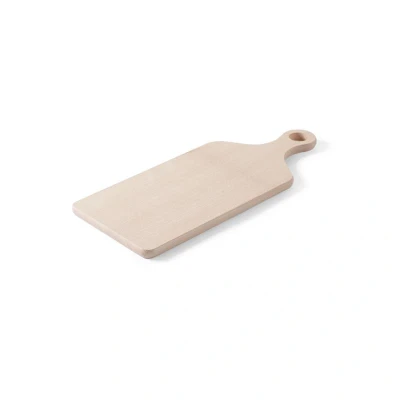 Abbildung von HENDI Schneidebrett mit Griff 39 x 16 1,3 cm Massiv Holz Buchenholz Profi, Gastro Holzschneidebrett