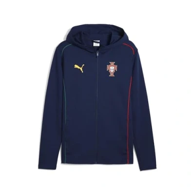 Abbildung von Puma Portugal FPF Hooded Sweatjacke, Herren, Größe: Large, Persian blue sunny yellow