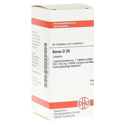 Abbildung von Borax D 30 Tabletten 80 St