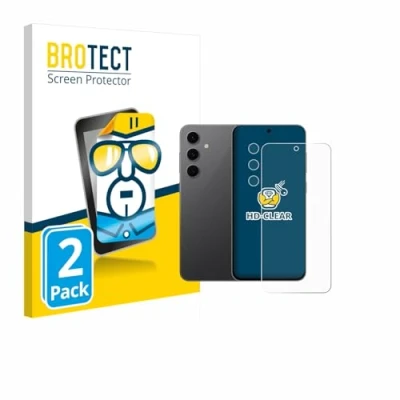 Abbildung von BROTECT (2 Stück Schutzfolie für Samsung Galaxy S24 FE (Display+Kamera) Displayschutz Folie Ultra Klar