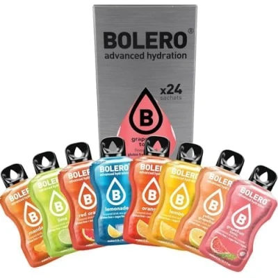 Abbildung von Bolero CITRUS MIX 24x3g Saftpulver ohne Zucker, gesüßt mit Stevia + Vitamin C glutenfrei und veganfreundlich Eine Mischung aus verschiedenen Zitrusaromen