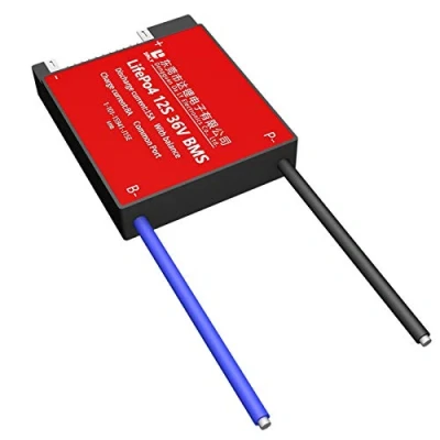 Abbildung von DALY BMS 12S 36V 15A LiFePO4 Batterieschutzmodul PCB Schutzplatine mit Balancekabel für 18650 Akku Pack