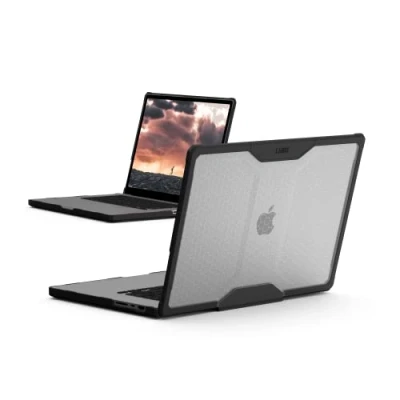 Abbildung von URBAN ARMOR GEAR Plyo Case für das Apple MacBook Pro 16&quot; (M1 / Pro/Max 2021, M2 2022, M3 2023) Hülle [Schutzhülle nach US Militärstandard] Ice (transparent)