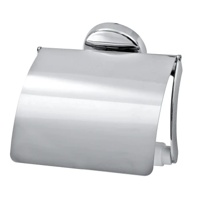 Abbildung von Fackelmann Toilettenpapierhalter VISION, verchromter Klopapierhalter (Farbe: Silber), Menge: 1 Stück