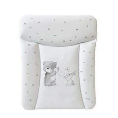 Abbildung von Ceba Baby® weiche Wickelauflage 50x70 cm Baby Wickelunterlage Wickeltischauflage für Junge und Mädchen Wasserdicht, abwaschbar OEKO TEX® Standard 100 Made in EU Liebesgespräch
