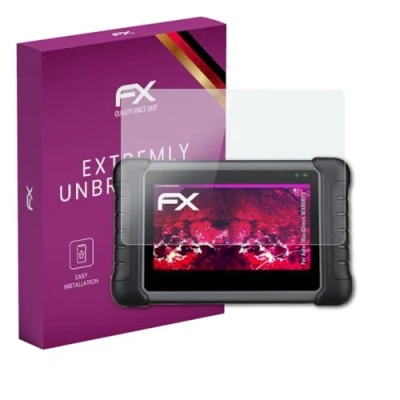 Abbildung von atFoliX Glasfolie kompatibel mit Autel MaxiCheck MX808TS Panzerfolie, 9H Hybrid Glass FX Schutzpanzer Folie