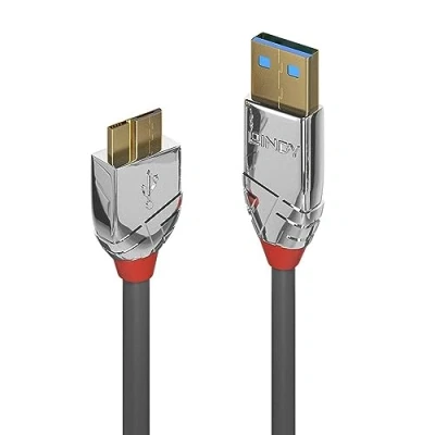Abbildung von LINDY USB 3.0 Typ A an Micro B Kabel Cromo Line 1m