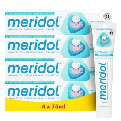 Abbildung von Meridol Zahnpasta Zahnfleischschutz Effektiver Schutz für gesundes Zahnfleisch, (4 x 75 ml, 4 St)