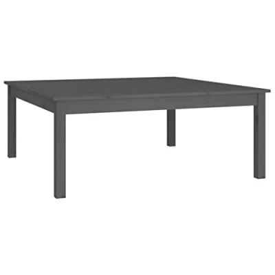 Abbildung von vidaXL Couchtisch Beistelltisch Wohnzimmertisch Kaffeetisch Sofatisch Teetisch Tisch Holztisch Wohnzimmer Grau 100x100x40cm Massivholz Kiefer