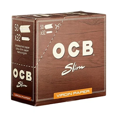Abbildung von OCB UNBLEACHED Slim Virgin Paper King Size Cigarette Rolling Papers (40)
