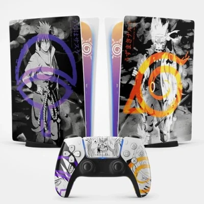 Abbildung von PS5 Skin Hokage Naruto Sticker, Aufkleber für Playstation 5, Konsole und Controller, Digital Standard Edition, (1 Controller)