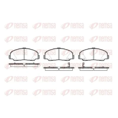 Abbildung von REMSA 0178.32 Bremsbelagsatz Vorderachse inkl. Verschleißwarnkontakt mit Klebefolie Zubehör DAIHATSU: Feroza Hard Top, Soft Rocky SUV