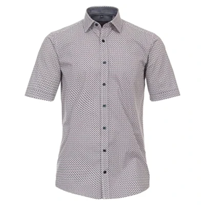 Abbildung von Casamoda Kurzarm Print Casual FIT Hemd, Herren, Größe: Medium, Dunkelblau