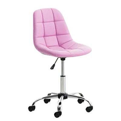 Abbildung von CLP Bürostuhl Emil I Höhenverstellbarer Drehstuhl Mit Kunstleder Bezug, Farbe:pink