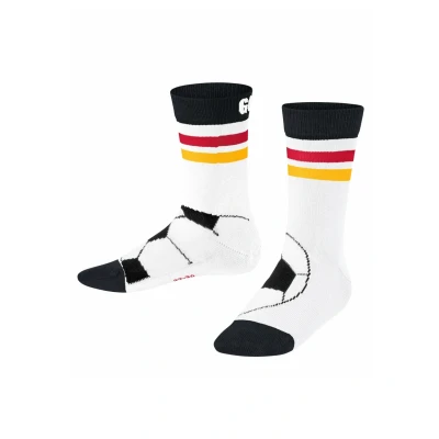 Abbildung von FALKE Unisex Kinder Active Soccer K SO Baumwolle Funktionsmaterial Gemustert 1 Paar Socken, Weiß (White 2002), 31 34