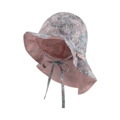 Abbildung von Sterntaler Millefleura sun hat Hut für Kinder, Größe: 49, Graues blau