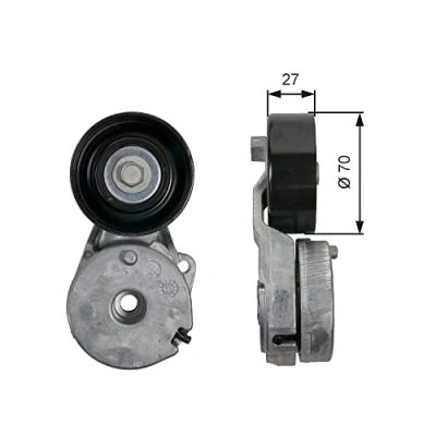 Abbildung von GATES T39162 Spannrolle FleetRunner Micro V Stretch Fit RENAULT: CLIO 3, GRAND SCENIC MEGANE 3 Grandtour, NISSAN: Qashqai / Qashqai+2 I, X Trail