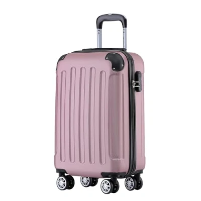 Abbildung von BEIBYE Hartschalen Koffer Trolley Rollkoffer Reisekoffer Handgepäck 4 Rollen (M L XL Set) (Rosa, M)