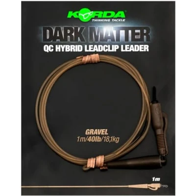 Abbildung von Korda Dark Matter Karpfenmontage QC Hybrid Clip Gravel 100cm Karpfen Vorfächer