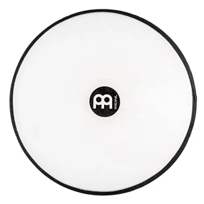 Abbildung von Meinl Percussion Jumbo Djembe Head Synthetisches Fell für 14 Zoll Djemben Durchmesser 35,56 cm Fiberglas, Weiß (HEAD JD14WH)