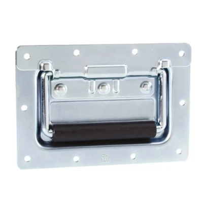 Abbildung von Adam Hall Hardware 34102 Klappgriff mittel gefedert in großer Einbauschale