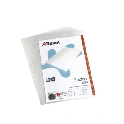 Abbildung von Rexel 21685090 Sichthülle, A4, PP, 150 µ, 50 Stück, farblos