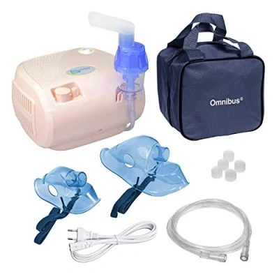 Abbildung von Omnibus BR CN116 Inhaliergerät Inhalator Aerosol Therapie Vernebler Inhalation Kompressor (Puderrosa)