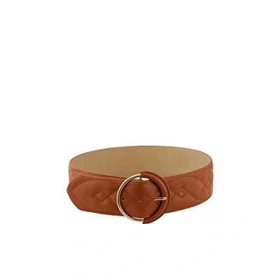 Abbildung von PIECES Damen Pcnatali Padding Waist Belt G rtel, Cognac, 75 EU