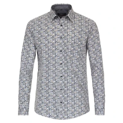 Abbildung von Casamoda Print Casual FIT Hemd, Herren, Größe: Medium, Mittelblau