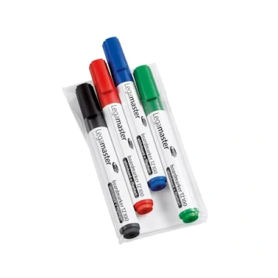 Abbildung von Legamaster 7 110594 Boardmarker TZ 100, 4er Set, je 1 Marker in schwarz, rot, blau und grün