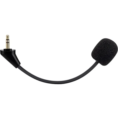 Abbildung von Ersatz Spielmikrofon für HyperX Cloud Alpha, Alpha S &amp; Pro Gaming Headset auf PS4 PS5 Xbox One PC, abnehmbares 3,5 mm Boom Mikrofon