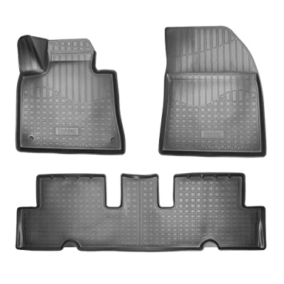 Abbildung von RECAMBO F 8211 Fußmattensatz Gummi vorne und hinten 3 schwarz Maßgefertigt CITROËN: C4 Grand Picasso 2