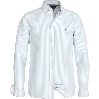 Abbildung von Tommy Hilfiger SOFT EASY Stripe Hemd, Herren, Größe: 3XL, Vessel blue/optic white